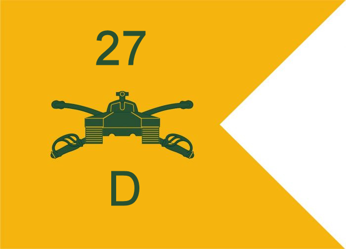 Company D
            27th Tank Battalion Guidon