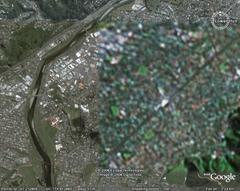 Here's a closeup of what Google Earth sees of Lower Hutt at the moment -- note the change in detail.