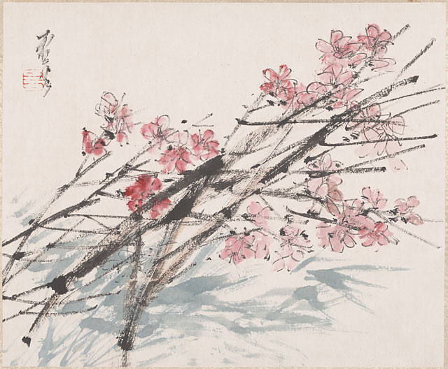 Album of Eight Leaves- Fish and Fruit, Leaf 6, Xu Gu (1824-1896)