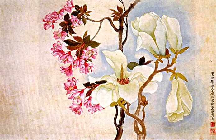 Album of Flowers and Landscapes, Leaf 1, Yun Shouping (1633-1690)