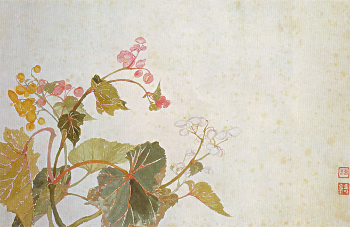 Album of Flowers and Landscapes, Leaf 5, Yun Shouping (1633-1690)