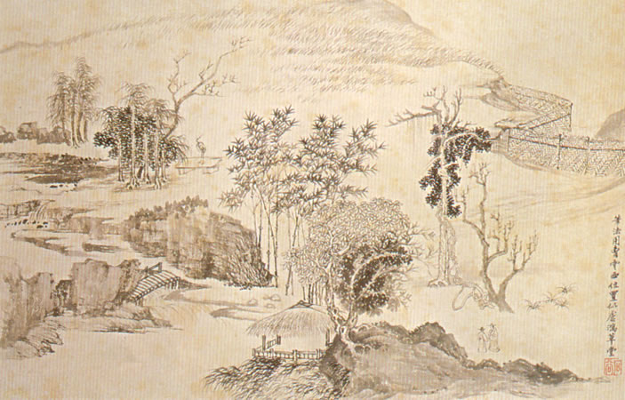 Album of Flowers and Landscapes, Leaf 11, Wang Hui (1632-1717)