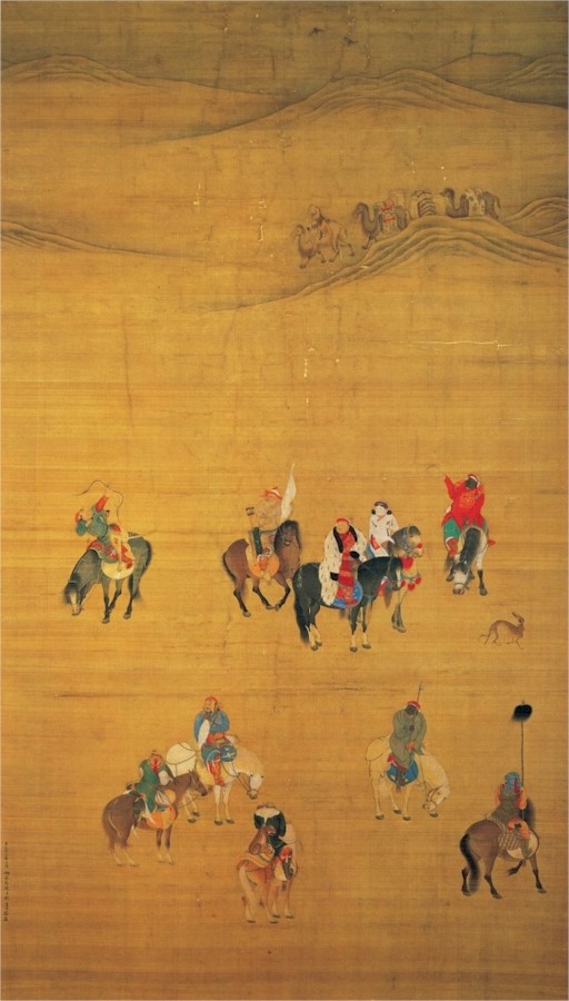 Kublai Khan Hunting, Liu Guandao (1270-1340)