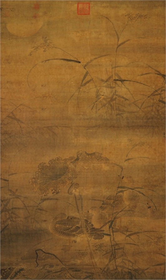 Ducks Sleeping on a Lotus Bank, Lu Zhi (c1477-?)