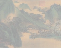 Paintings, Hand Scrolls, Green Mountains and White Clouds, Wu Li (1632-1718)