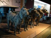 Bronze chariot and horses of Emperor Qin Shi Huang, excavated in Xi'an