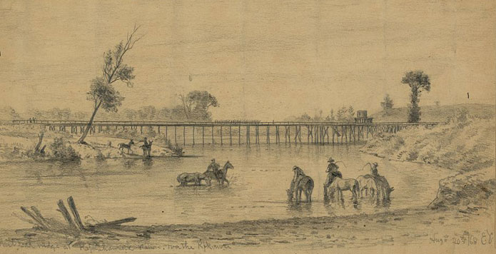 Union Rebuilt Railroad Bridge