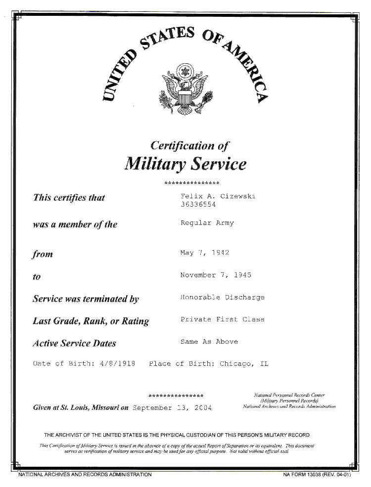 Certification