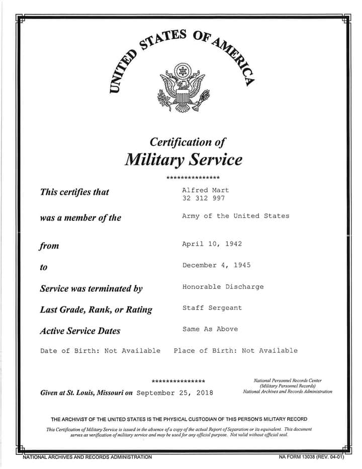 Certification