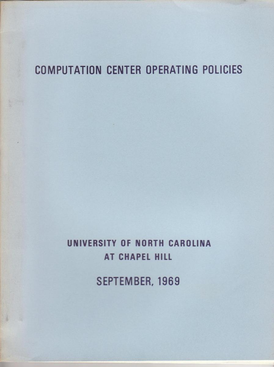 UNCCC Operating Procedures 1969