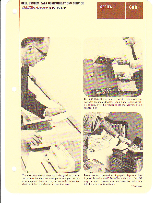 Bell Series 600 Data Phone Services, 1967