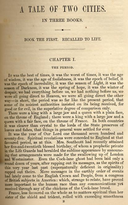Tale of two cities essay