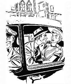 [No sooner in the taxi than Francis kissed her]