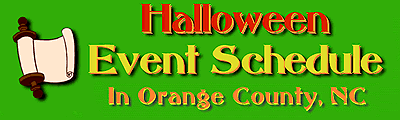 Halloween Event Schedule