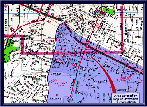 Current Map of Durham