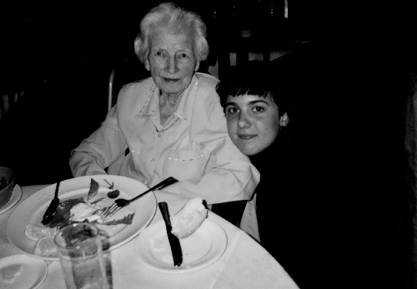 My
grandmother with my sister