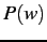 $P(w)$