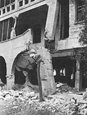 Badly damaged barracks of the 6th Pursuit Squadron