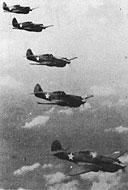 P-40 formation over Oahu, August 1941