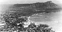 Waikiki area and Diamond Head, as photographed on 18 January 1934