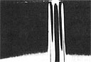 an oscilloscope display at Opana radar site, showing the pip resulting from contact with the island of Kauai 89 miles away