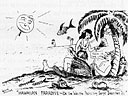 'Hawaiian Paradise' recruiting cartoon