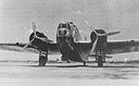 B-18 at Hickam Field with winged death's head insignia of the 5th Bombardment Group on its nose