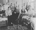 Herbert's World War I grandfather, John Bradley, was a patient in the Hines Veterans Hospital, Maywood, Illinois in 1925. He died 11 June 1925. Seated, front row, far right.