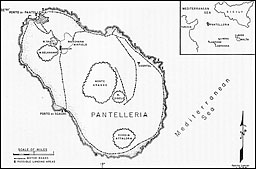 Map of Pantilleria Island