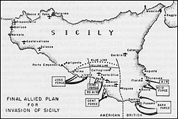 Final Allied Plan for Invasion of Sicily