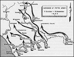 Advance of the 5th Army: 7 October--15 November 1943