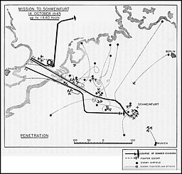 Mission to Schweinfurt: 14 October 1943 up to 1440 hours