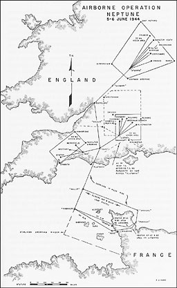 Map: NEPTUNE, 5-6 June 1944