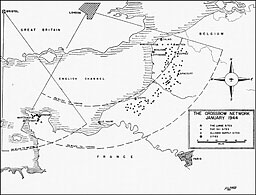 Map: The CROSSBOW Network, January 1944