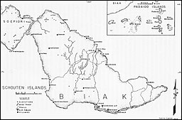 Map: SCHOUTEN ISLANDS