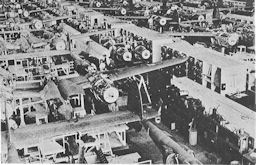 Image: MECHANIZED CONVEYOR LINES; TRIPLE LINE FOR LOCKHEED P-38’S