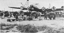 Image: MAINTENANCE IN ETO; ENGINE CHANGE AT BASE IN ENGLAND