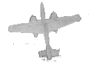 sketch: top view of a B-26