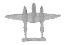 pencil sketch of P-38