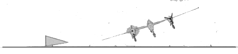 sketch: P-38 coming in to land