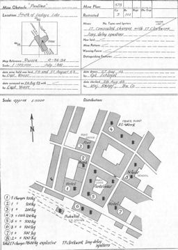 Figure 21.--German mine plan
