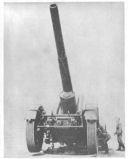 Figure 43.--21 cm Mrs. 18 (210-mm howitzer) with tube elevated