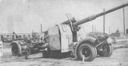 Figure 62.--8.8 cm Flak 41 (88-mm multipurpose gun) showing carriage lowered