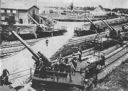 Figure 75.--15 cm K. (E) (150-mm railway guns) in action