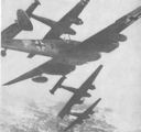 Figure 7.--ME 110's in action