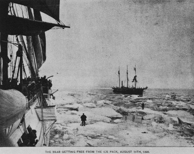 The Bear getting free from the ice pack, August 16th, 1898