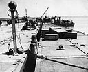 Pontoon Pier at Katchin-Hanto, Okinawa, May 1945