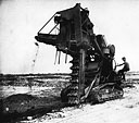 Bucket Ditcher Excavating Drainage Trench to Handle the Tropical Rains of Peleliu Island
