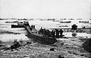 Pontoon Causeway on a Normandy Beach, June 10, 1944