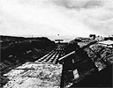 133rd Seabees Build a Culvert, Iwo Jima